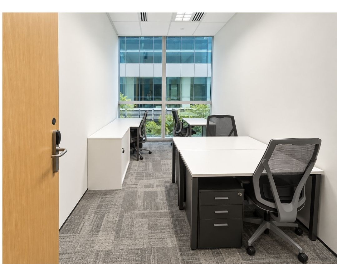 Room 5138, a 3-workstation window office at Paya Lebar Quarter 1